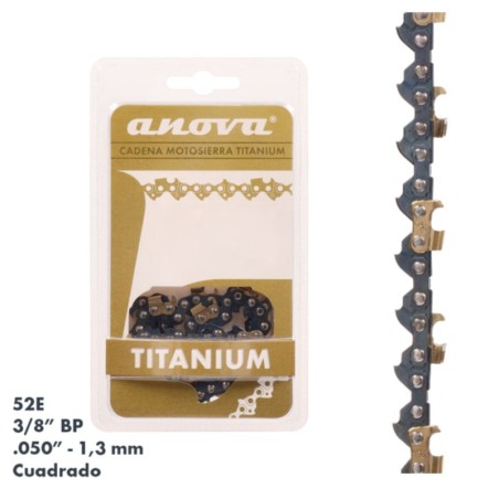 CADENA ANOVA TITANIUM 3/8" BP - .050" CUADRADO - 52E