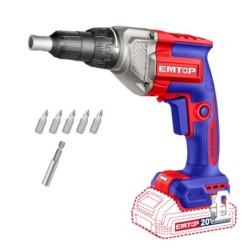 ATORNILLADOR INALÁMBRICO BRUSHLESS PARA PANELES DE YESO P20S EMTOP (NO INCLUYE BATERÍA NI CARGADOR)