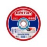 CAJA 50 DISCOS CORTE METAL AMOLADORA 115MM 1.2MM EMTOP