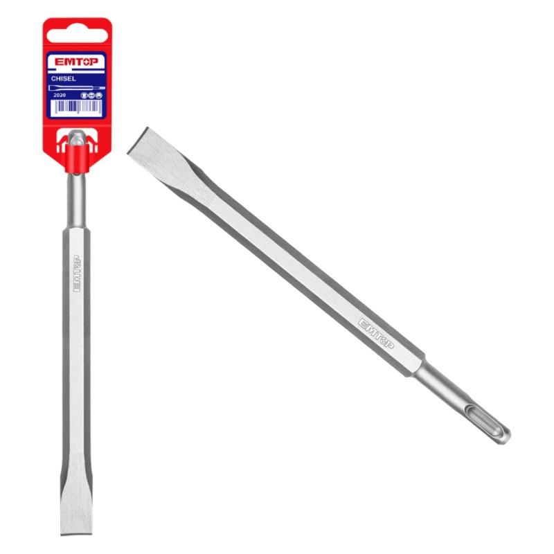 CINCEL PLANO SDS PLUS PARA MARTILLO (14x250 - 20mm) EMTOP