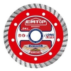 DISCO DIAMANTE TURBO AMOLADORA 115MM 10MM EMTOP