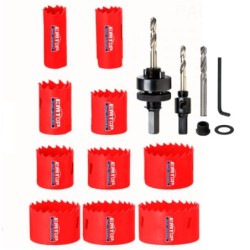 JUEGO CORONAS HSS BIMETAL 15 PCS EMTOP (19, 22, 29, 35, 38, 44, 51, 57, 64MM)