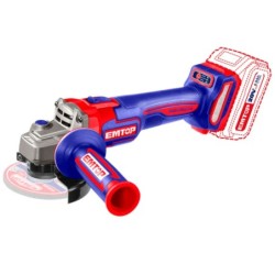 AMOLADORA 115MM M14 BATERIA 20V BRUSHLESS EMTOP P20S (BATERIA Y CARGADOR NO INCLUIDOS)
