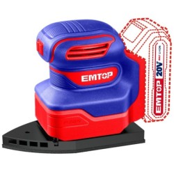 LIJADORA MOUSE BATERIA EMTOP 20V P20S (CON 6 LIJAS - NO INCLUYE BATERIA NI CARGADOR)