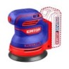 LIJADORA ORBITAL BATERIA EMTOP 20V 125mm P20S (CON 5 LIJAS - NO INCLUYE BATERIA NI CARGADOR)