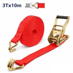 ** OBS ** ESLINGA - CINTA DE TRINCAJE CON TENSOR DE CARRACA - 10M - 3Tn - EMTOP