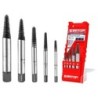 SET 5 EXTRACTORES DE TORNILLOS CR-V (3-6, 6-8, 8-11, 11-14, 14-18mm) EMTOP