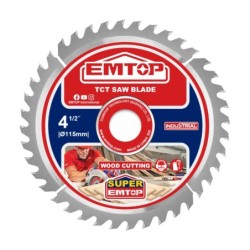 DISCO CORTE 40 DIENTES MADERA AMOLADORA 115MM EMTOP