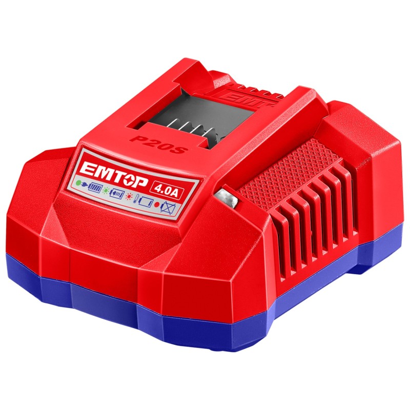 CARGADOR INTELIGENTE RAPIDO BATERIA 20V 4A EMTOP