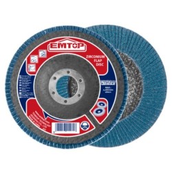 DISCO LIJA MILHOJAS P40 - ZIRCONIO - AMOLADORA 115MM EMTOP