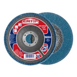 DISCO LIJA MILHOJAS P80 - ZIRCONIO - AMOLADORA 115MM EMTOP
