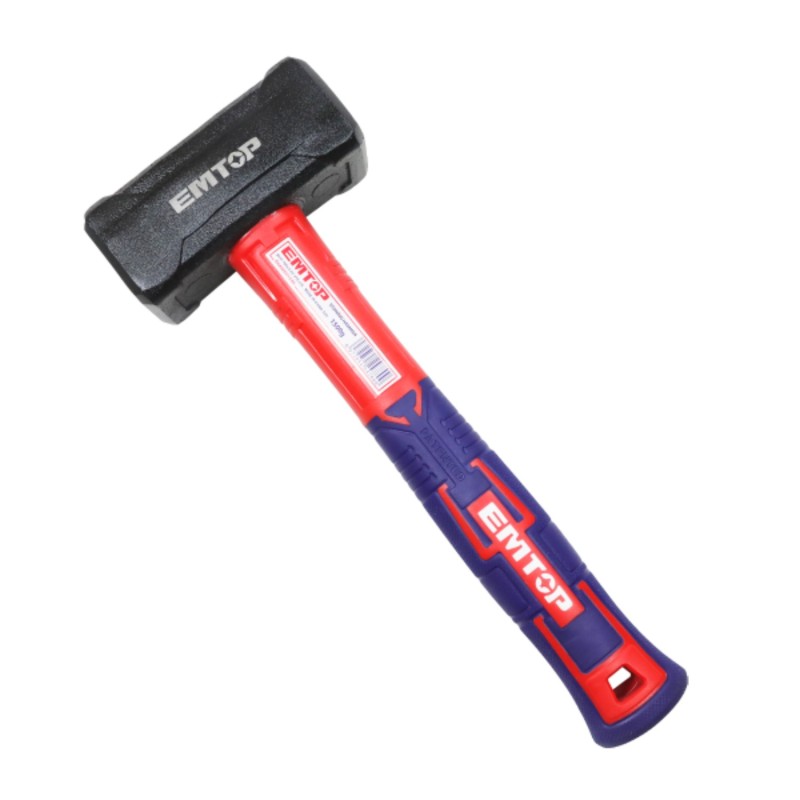 MARTILLO DE OBRA - MAZA 1500g EMTOP (MANGO EN FIBRA - FORJADO)