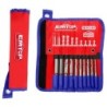 JUEGO 8 BROCAS (6x-8x-10x160mm -8x-10x-12x-14x-16x210mm) + 2 CINCELES (14x250) SDS PLUS EMTOP
