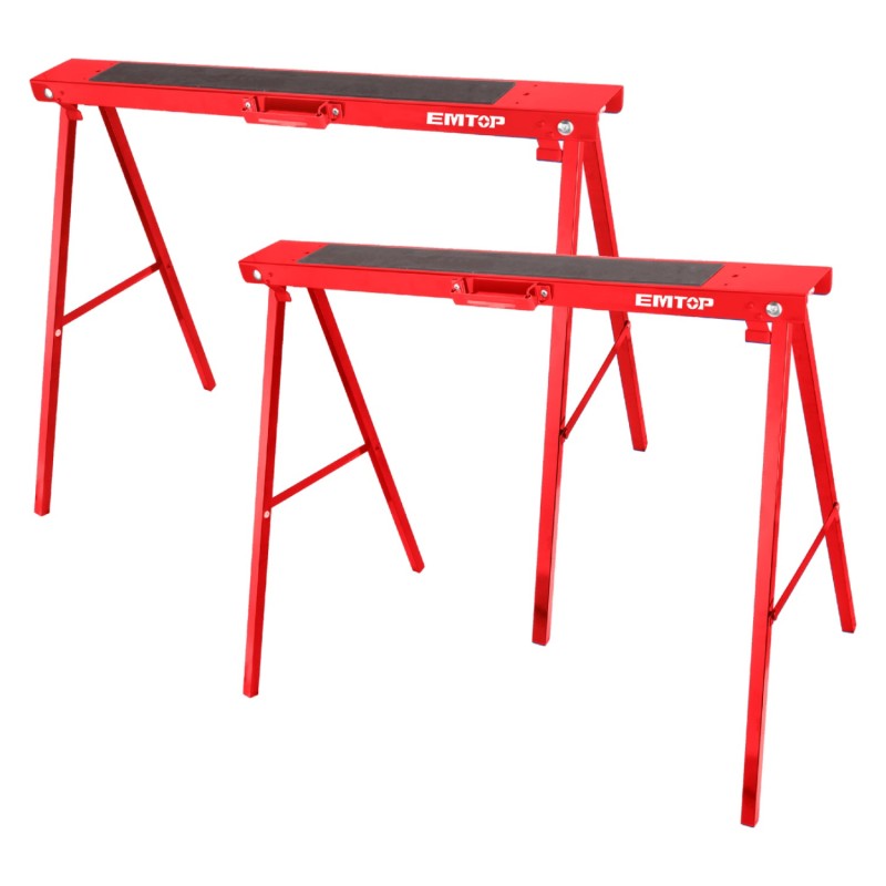 CABALLETE PLEGABLE (2 UDS) - 100 KG - ALTO 780mm CON ANTIDESLIZANTE