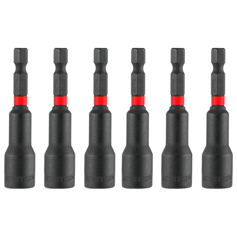 JUEGO CUBOS MAGNETICOS 1/4" 65mm - 6 PCS EMTOP
