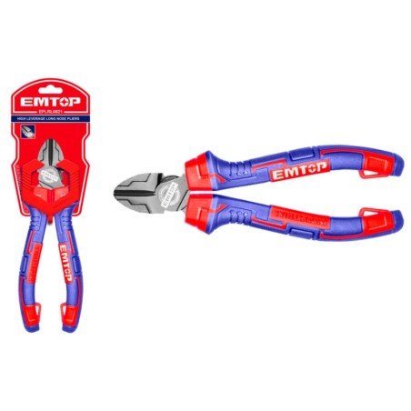 ALICATES DE CORTE 6" 160mm Cr-V ALTA RESISTENCIA EMTOP