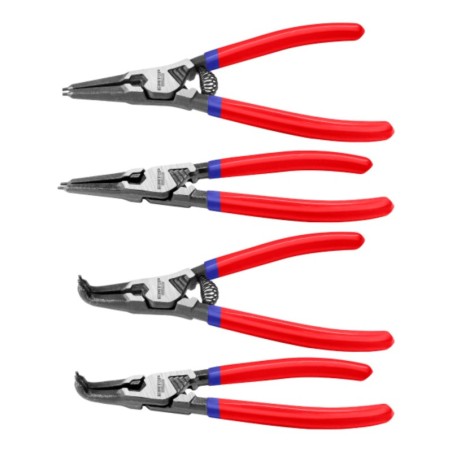 CONJUNTO 4 ALICATES PRESILLAS 7" 180MM (2-180º -  2-90º) EMTOP