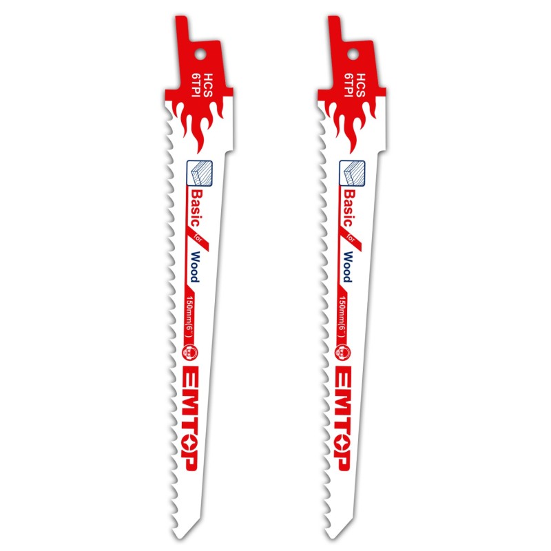 BLISTER 2 SIERRAS MADERA PARA SIERRA SABLE HCS (150mm ) EMTOP