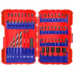 CONJUNTO 45 ACCESORIOS DESTORNILLADOR DE IMPACTO EMTOP