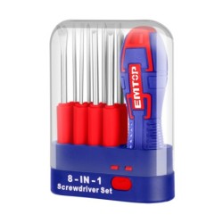 DESTORNILLADOR CON PUNTERAS INTERCAMBIABLES - 9 PCS EMTOP