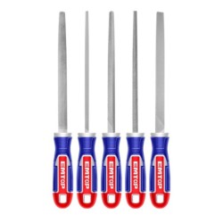 BLISTER 5 LIMAS METAL 8" CON MANGO EMTOP