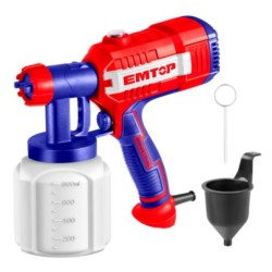 PISTOLA PINTURA 450W 0.1-0.2 bar 380ml/min BOTE 800 ML- EMTOP