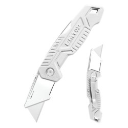 CUCHILLA MULTIUSO ABATIBLE - NAVAJA - 61mm x 19mm (INCLUYE 5 CUCHILLAS RECAMBIO) EMTOP
