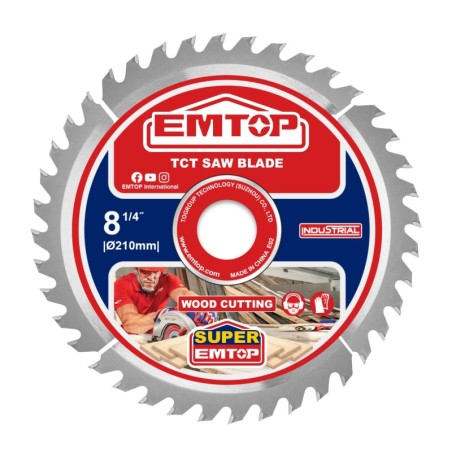 DISCO CORTE 48 DIENTES MADERA INGLETADORA 210MM EMTOP