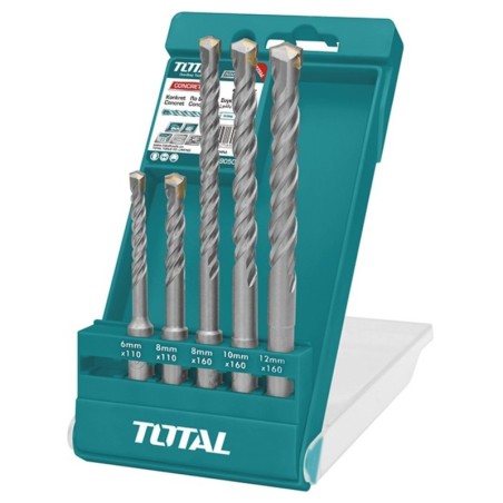 BLISTER RIGIDO 5 BROCAS SDS PLUS MARTILLO (6x110, 8x110, 10x110, 10x160, 12x160)