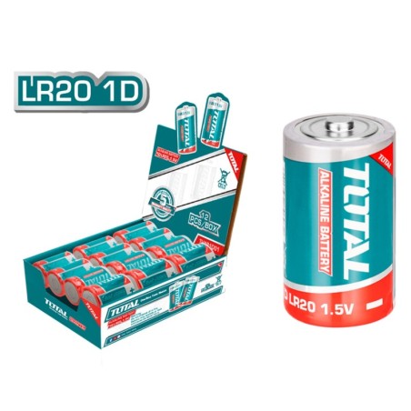 CAJA EXPOSITOR 24 PILAS ALCALINAS 1.5V LR20 D18000mAh TOTAL (12 blister de 2 uds)
