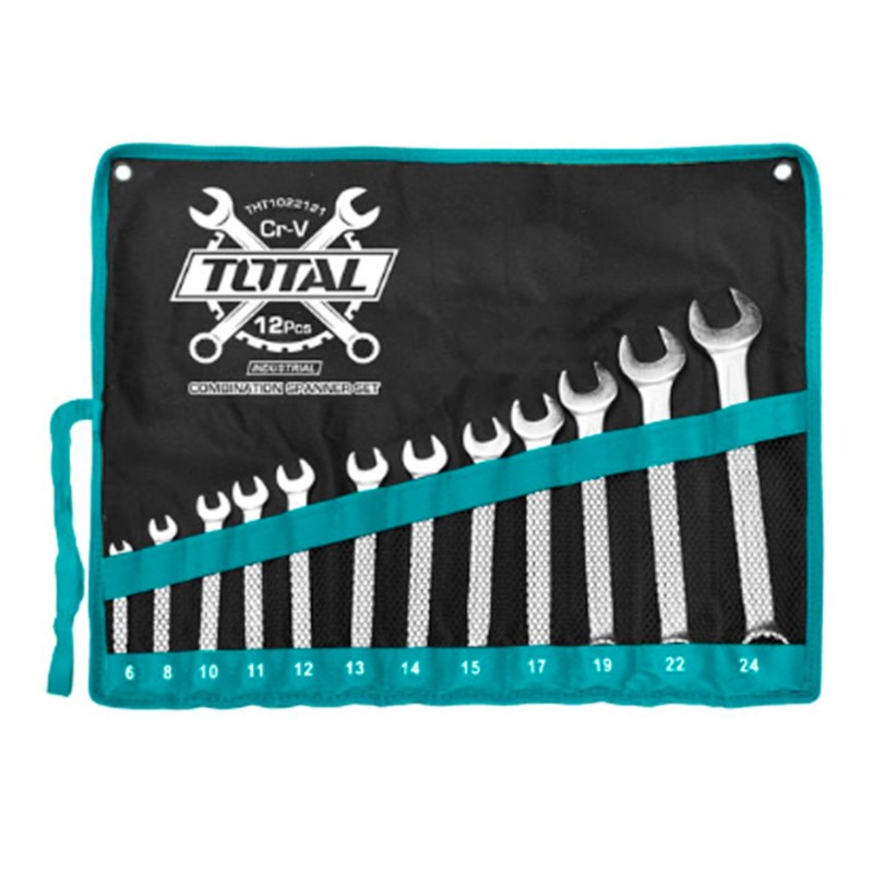 JUEGO LLAVES PLANAS 6-24MM ACERO MOLIBDENO - 12 PCS