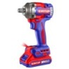 PISTOLA DE IMPACTO 1/2" 400NM EMTOP BATERÍA 20V - P20S - (CON VASOS 17-19-21; BAT X2, CARG, MALETIN)