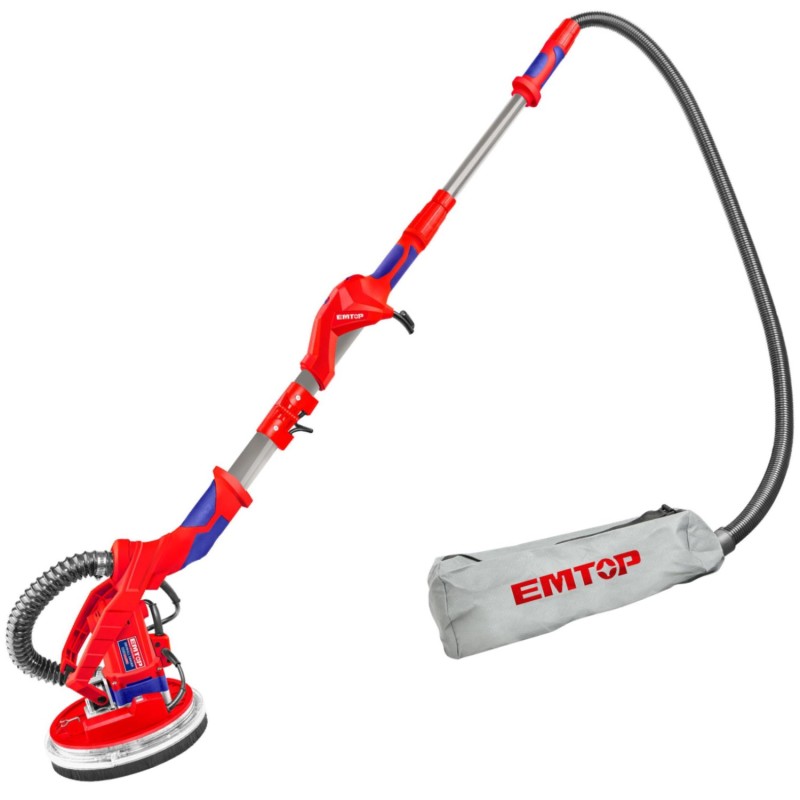 LIJADORA DE PARED 1050W 225MM TUBO 32MM EMTOP (INCLUYE 12 LIJAS - 3 CONECTORES)