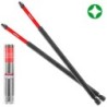 CONJUNTO 10 PUNTERAS DESTORNILLADOR IMPACTO (PH2 - 250mm) EMTOP