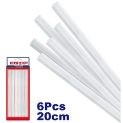 BARRAS PEGAMENTO PARA PISTOLA DE SILICONA EMTOP 11.2 mm (6 uds)