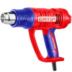 PISTOLA DE CALOR - DECAPADOR - 2000W EMTOP (INCLUYE 3 BOQUILLAS Y RASPADOR)