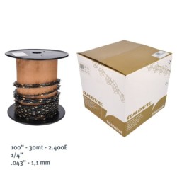 ROLLO CADENA 100" ANOVA TITANIUM 1/4" .043"