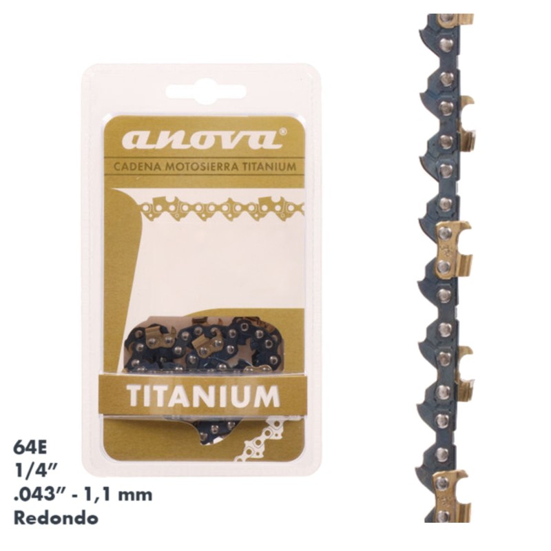 CADENA ANOVA TITANIUM 1/4" - .043" - 64 E