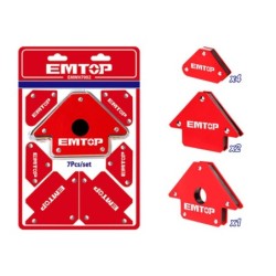 7 ESCUADRAS MAGNETICAS SOLDAR EMTOP (1x4" 23KG - 2x3" 11.5KG - 4xMini 4.5KG)