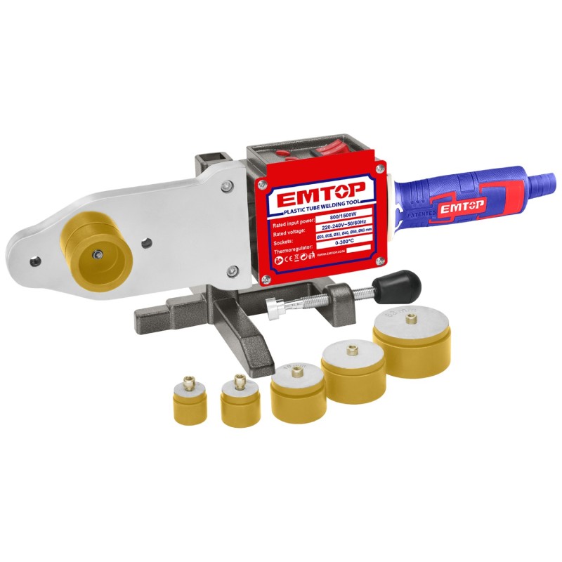 ** OBS **  POLIFUSOR - SOLDADOR DE FUSIÓN 800-1500W EMTOP  (20-63mm)