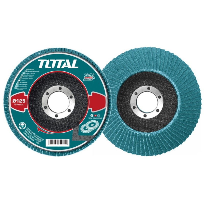 DISCO LIJA MILHOJAS P80 - ZIRCONIO - AMOLADORA 125MM