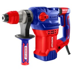 MARTILLO PERCUTOR 1500W EMTOP 5,5J (TIPO SDS PLUS - 3 BROCAS 2 CINCELES - CON MALETIN )