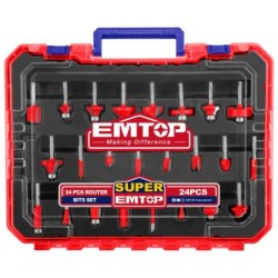JUEGO 24 BROCAS FRESADO 6MM EMTOP