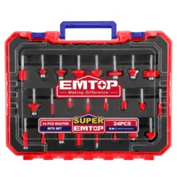 JUEGO 24 BROCAS FRESADO 8MM EMTOP