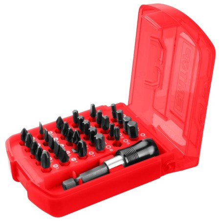 CAJA 30 PCS PUNTERAS Y SOPORTE DESTORNILLADOR PZ0 PH0 SL3 T10 H3 S1