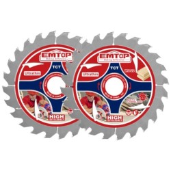 SET 2 DISCOS WIDIA 165 MM -24 DIENTES SIERRA CIRCULAR ELCS201650