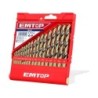 JUEGO 19 BROCAS TALADRO HSS (1-10MM - 0.5MM) EMTOP