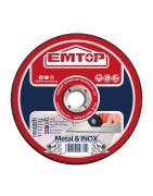 CAJA 100 DISCOS CORTE METAL AMOLADORA 115MM 1.0MM EMTOP