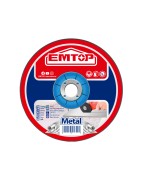 CAJA 10 DISCOS CORTE METAL AMOLADORA 115MM 1.2MM EMTOP