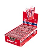 CAJA EXPOSITOR 300 PILAS ALCALINAS 1.5V LR03 AAA 1300mAh EMTOP (75 blister de 4 uds)